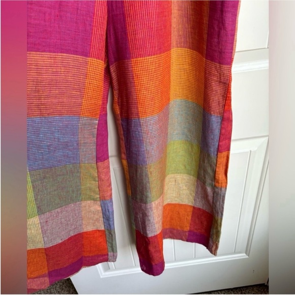 Multicolor Plaid Women's Jumpsuit - Picture 5 of 9